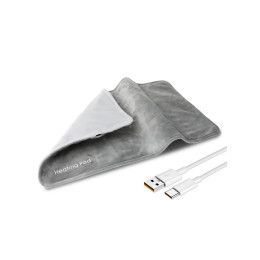 USB 5 В электрическая грелка для судорог и облегчения боли в спине, грелка с 59 дюймовым кабелем, мини-одеяло с подогревом, 19,6*11,8 дюйма, серый