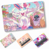 1 шт., аниме S-Sylveon, наклейки для карт, 4 шт., ПВХ, наклейки для кредитных карт, съемная самоклеящаяся защитная пленка