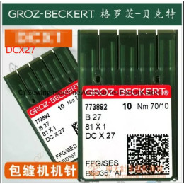 10 шт. DC * 1 DCX1 DCX27 DC * 27 Германия Groz-Beckert серебряные иглы B27 81X1 игла для оверлока иглы для швейной машины FFG/SES 8 9 10
