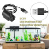Бесшумный погружной насос 5 В, USB-кабель, низковольтный моторный насос постоянного тока, портативный гидропоника, аквариум, циркуляционная вода, ремесла, фонтан