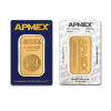 Золотой стержень APMEX, 1 унция, высококачественный позолоченный слиток Apmex, немагнитный серебряный стержень, хит продаж, бизнес-подарок, коллекционный