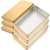 3 шт., белая жестяная коробка, контейнеры для хранения с крышкой для ganization, подарочная упаковка, держатель для закусок, футляр для ювелирных изделий, металлические банки для хранения