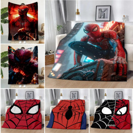 Одеяло с принтом Marvel, супер Человека-паука, одеяла для пикника, теплое одеяло, мягкое удобное одеяло, подарок на день рождения для дома и путешествий