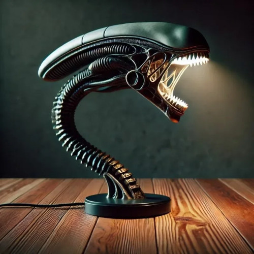 Уникальная подставка для лампы Alien Creature, лампа для украшения дома в спальне, орнамент из смолы
