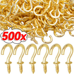 50-500 шт. мини-крючок, удлиненные потолочные саморезы, крючки, железная вешалка для уличных гирлянд, подвесная кружка с растением, чашка