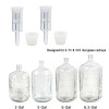 Пластиковый воздушный замок и силиконовый булочка Carboy для изготовления вина и пива Kombucha (2 шт. в упаковке)