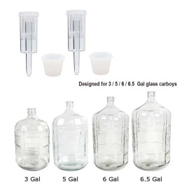 Пластиковый воздушный замок и силиконовый булочка Carboy для изготовления вина и пива Kombucha (2 шт. в упаковке)