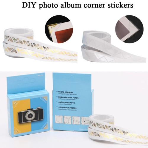 DIY Фотоальбомы, угловая бумага, новые фотоальбомы, фотоальбомы из крафтовой бумаги, 250 шт./коробка, самоклеящиеся принадлежности для скрапбукинга, фотография