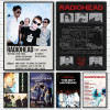 Art Rock Band Radiohead Музыкальный постер Липкая настенная художественная печать Водонепроницаемая домашняя гостиная Спальня Бар Эстетический декор