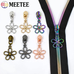 5/10/20 шт. Meetee 5 # нейлоновый слайдер на молнии металлический цветок застежка-молния съемник головка для молнии куртки сумки ремонт одежды Швейные аксессуары