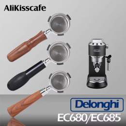51 мм бездонный портафильтр для кофе, корзина с фильтром для Delonghi Dedica EC680 EC685, аксессуары для эспрессо-машины, инструменты для бариста
