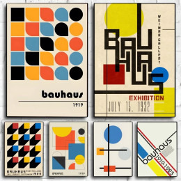 Bauhaus слова, цитата постер без рамки крафт-Клубная бумага семейная художественная живопись спальня ученические наклейки