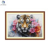 Joy Sunday Tiger набор для вышивки крестом с принтом животных ткань с принтом холст ручной работы хобби DIY украшения дома подарки