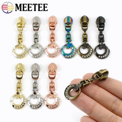 5-30 шт. Meetee 5 #   Нейлоновые молнии, слайдер, сумка, декор, съемник на молнии, сменный комплект для одежды, ремонтный комплект на молнии, аксессуары для шитья одежды