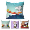 1 шт., наволочка с изображением комиксов S-snoopy, квадратная подушка, диван для спальни, комфортная подушка для отдыха, автомобиль, гостиная, украшение дома 40X40