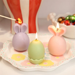 Циркониевое пасхальное яйцо Nicole Bunny, силиконовое искусственное яйцо, пасхальное яйцо, шоколадная форма для самостоятельного изготовления свечей, домашний декор