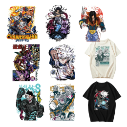 Аниме Кайдзю No. 8, печать Killua Zoldyck для одежды, нашивки, термопереносные наклейки, сделай сам, для детей, аппликация для одежды