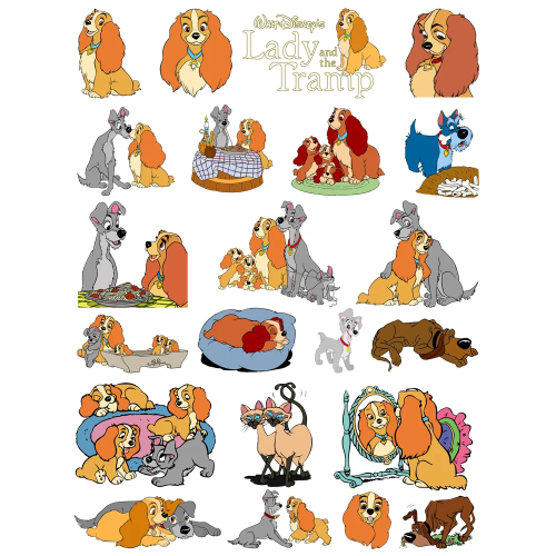 Нашивки на одежду Disney Lady and the Tramp, нижнее белье «сделай сам» для детей, аппликации в полоску, термоклейкие нашивки