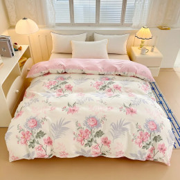100% хлопок пододеяльник с цветочным принтом funda nórdica cama 150x200 хлопок housse de couette Высокое качество Single/Queen/King 이불커버