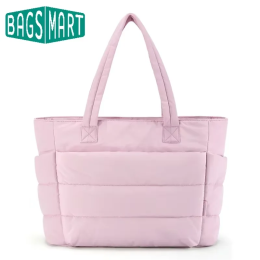 BAGSMART женская сумка однотонная большая сумка для поездок на работу колледж мягкая сумка на плечо для отдыха простые женские сумки для путешествий
