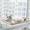 Ультра-мягкая гамак-кровать с кошачьим окном — уютный окунь, похожий в облака для кошачьего сна — надежно установлен, идеальная экономия места
