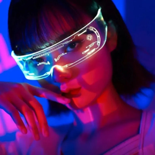 Красочные светящиеся светодиодные очки для музыкальной бары KTV, неоновые, рождественские, Хэллоуин украшения, светодиодные очки, реквизит для фестиваля