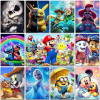 Алмазная живопись Disney, Лило и вышивка, мозаика «Покемон», Super Mario Sanrio, домашний декор, полноразмерная и круглая вышивка крестиком