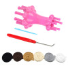 DIY ткацкий инструмент, вязание, кукла с двойной головкой, альтернативный цветочный аранжировщик, катушка, ткацкий станок, шерстяная веревка, инструменты для рукоделия, 1 компл.