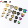 10/30 шт. Meetee 8/13 мм, заклепки в форме сердца, винты для сумки, фурнитура для одежды, сумки, декоративные шпильки, пуговицы для ногтей, металлические пряжки, аксессуары «сделай сам»