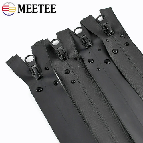 2 шт. Meetee 5 #   Водонепроницаемые нейлоновые молнии 15-150 см, закрытые/открытые молнии для одежды, комплект для ремонта молнии, аксессуары для шитья своими руками