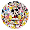 50 шт. MINISO Disney милые смешанные наклейки с Микки Маусом DIY для телефонов, ноутбуков, автомобильных наклеек