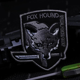 Вышивка FOXHOUND, искусственная застежка-крючок и петля, военные значки, нарукавная лента, аппликация, рюкзак, шляпа, наклейки