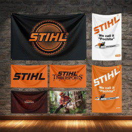 Флаг Stihl, полиэстер, цифровая печать, инструмент для украшения