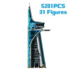 Новинка, 5201 шт., фильм Tower Hero, сборка архитектуры, Moc, строительные блоки, кирпичи для детей и взрослых, игрушки, подарки на день рождения, Рождество 76269