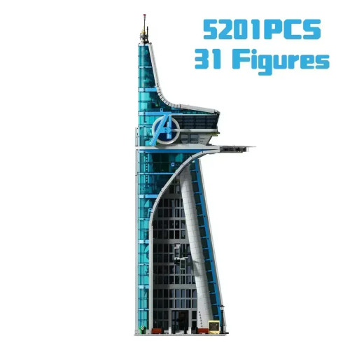 Новинка, 5201 шт., фильм Tower Hero, сборка архитектуры, Moc, строительные блоки, кирпичи для детей и взрослых, игрушки, подарки на день рождения, Рождество 76269