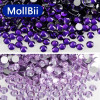 MollBii SS3-SS30 Фиолетовый бриллиант без горячей фиксации со стразами с плоской задней частью, стеклянные блестящие стразы, украшения для ногтей своими руками Стразы 네일파츠