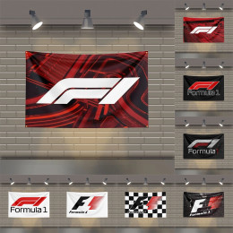 3x5 футов гоночный флаг Формулы-1 с полиэстеровым принтом F1, автомобильные флаги для декора комнаты, гаража