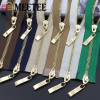 Meetee, 1 шт., 80/100/120 см, металлическая молния с автоматическим замком, двойной слайдер, съемник, молнии для ремонта куртки, пальто, аксессуары для шитья одежды «сделай сам»