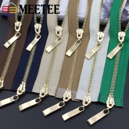 Meetee, 1 шт., 80/100/120 см, металлическая молния с автоматическим замком, двойной слайдер, съемник, молнии для ремонта куртки, пальто, аксессуары для шитья одежды «сделай сам»
