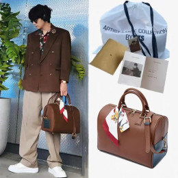 Дизайнерская сумка-органайзер KPOP Boys Boston Bags Luxury V Design Mute Bostons Сумка на плечо унисекс из искусственной кожи через плечо Большая сумка с шелковым шарфом