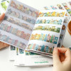 20 шт./книга, наклейки для домашних животных, длинные полоски, пейзаж, декоративные материалы для скрапбукинга ручной работы, дневник, альбом, принадлежности для рукоделия ﻿