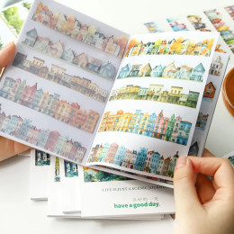20 шт./книга, наклейки для домашних животных, длинные полоски, пейзаж, декоративные материалы для скрапбукинга ручной работы, дневник, альбом, принадлежности для рукоделия ﻿