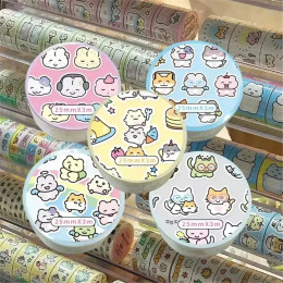 Лента Washi Lovely Ins с героями мультфильмов — клейкая маскирующая лента для дневника, скрапбукинга, школьных принадлежностей, подарка для студентов