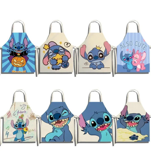 Kawaii Stitch фартук с рисунком звезды, детский фартук для столовой, ресторана, кухни, противообрастающие инструменты для уборки дома на талии