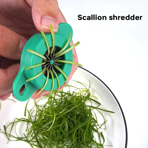 4/2 Green Onion Cutter Easy Slicer Shredder Plum Blossom Cut Green Onion Wire Drawing Superfine Vegetable Shredder Kitchen Tools