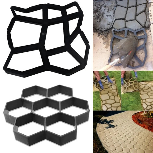 DIY форма для тротуара, машина для изготовления тротуарной дорожки для дома и сада, сделай сам, ручная форма для тротуарного кирпича, форма для бетона, формы для ступенчатого камня