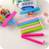 10 шт. портативный новый кухонный уплотнитель для хранения продуктов питания, закусок, зажимы для упаковки, зажим для герметика, пластиковый инструмент, кухонные аксессуары, зажим для сумки GYH