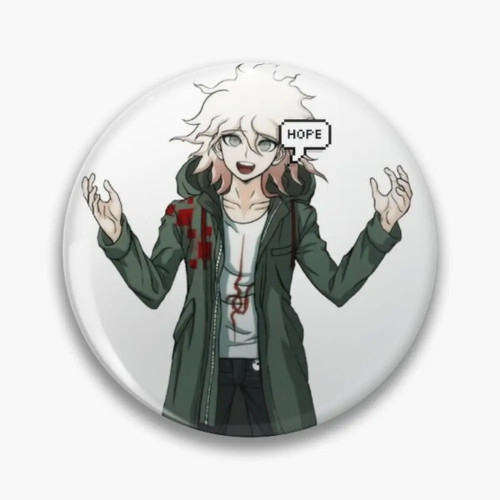 Nagito Komaeda Saying Hope, булавка на пуговицах, броши, ювелирный аксессуар, брошь на заказ, модные значки на лацканах