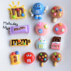 10/30 шт. мини-смола Kawaii красочные печенье/конфеты/шоколад с плоской задней частью камень ручной работы материал фигурка скрапбук DIY Декор ремесло