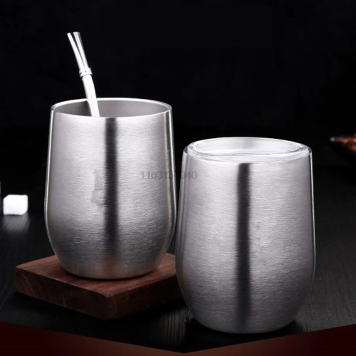 Кружка Yerba Mate с двойными стенками из нержавеющей стали 304, тыква с крышкой/соломенная портативная кружка для чая, кофе, термос 377 мл